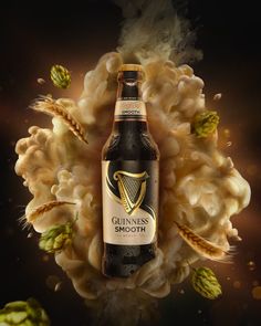 Guiness on Behance Beverage Photography, Beer Ad, Ad Of The World, Creative Advertising Design, Creative Poster, Beer Design, Creative Poster Design, Creative Posters