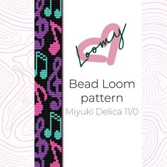 the bead loom pattern is designed to look like an animal print