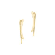 These Adornia 14k gold plated climber earrings are the perfect accessory for your classy style. These Adornia 14k gold plated climber earrings are the perfect accessory for your classy style.Click on this JEWELRY & WATCHES GUIDE to learn about fit, styles, materials and more! FEATURES Length: 14 mm x 1.5 mm Backings: post Nickel free Metal: stainless steel Plating: 14k gold Finish: polished Packaging: pouch Size: One Size. Color: Gold Tone. Modern 14k Gold Ear Climbers As Gift, Modern 14k Yellow Gold Ear Climbers, Classic 14k Gold Ear Climbers, Elegant Yellow Gold Ear Climbers, Modern Yellow Gold Ear Climbers As Gift, Modern Yellow Gold Ear Climbers For Gifts, Modern Yellow Gold Ear Climbers Gift, Minimalist Gold-plated Ear Climbers, Modern Gold Ear Climbers For Formal Events