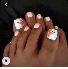 Wedding Pedicure, Pedicure Designs Toenails, Nagellack Trends, Toe Nail Color, Pretty Toe Nails, Cute Toe Nails, Summer Toe Nails, Pedicure Designs, Nail Art Wedding