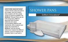 Design a custom Solid Surface (Corian) shower pan today!

www.grifform.com Wall Treatments, Design