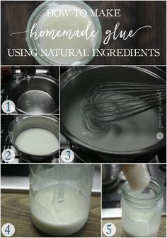 how to make homemade glue using natural ingredients