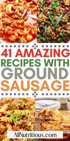 Recipes With Garlic Sausage, Recipes For Dinner With Sausage, Bulk Breakfast Sausage Recipes, Recipes Made With Sausage, Dinner Ideas Sausage Ground, Ground Sausage Skillet Recipes, Dinner Recipe With Sausage Ground, Ground Sweet Sausage Recipes Dinners, Meals With Hot Sausage