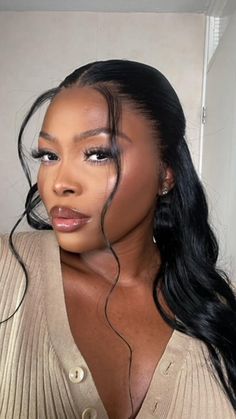 Engagement Party Hairstyles Black Women, Bridesmaid Wig Hairstyles, Wedding Guest Wig Hairstyles, Hairstyle For Wedding Guest Black Women, Bridesmaids Hair Black Women, Half Up Half Down Wedding Hair Black Bride, Half Ponytail Wedding Hair, Vacation Wigs For Black Women, Wedding Guest Hairstyles For Black Women