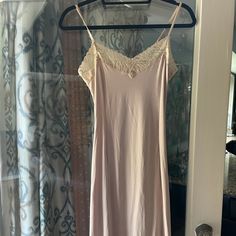 Jones New York Tan Slip Dress In Great Condition. Comes Down About Mid Thigh! Palm Print Dress, Shift Dress Pattern, Black Short Sleeve Dress, Purple Midi Dress, Shimmer Dress, Wrap Around Dress, New York Dresses, York Dress, White Floral Dress