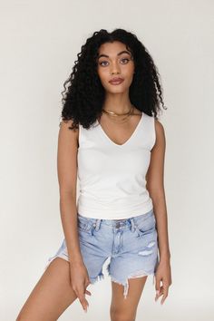 Dana Cream Tank, alternate, color, Cream Tennessee Necklace, California Necklace, Denim Tube Top, Black Western Boots, Neon Sandals, Clear Strap Heels, Lug Boots, Taupe Boots, Strappy Block Heels