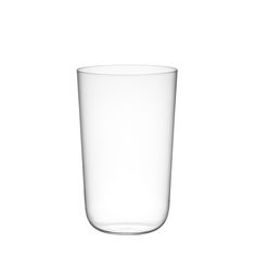 a clear glass on a white background