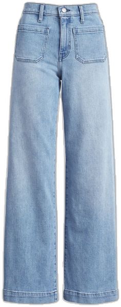 Medium Wash Wide-leg Cropped Jeans With Five Pockets, Light Wash Wide-leg Cropped Jeans, Light Wash Wide-leg Cropped Denim Jeans, Light Wash Cropped Denim Wide Leg Pants, Light Wash Cropped Wide Leg Denim Pants, Pocket Jeans, Wide Leg Jeans, Patch Pocket, Banana Republic