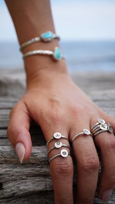 Sterling Silver Zodiac Sign Rings | Minimalist Gift For Her | Stacking Rings | Birth Ring | Zodiac Symbol Ring | Silver Zodiac Ring | 925 These minimalistic Zodiac symbol rings are so cute!  Each ring is handcrafted, stamped, soldered, tumbled, and polished to a high shine finish in my studio in Miami, FL. Using the highest quality .925 sterling silver. Dainty, simple and comfortable, perfect for wearing alone or stacked in a set.  Please select your desired ring size, and sign from the drop dow Everyday Symbolic Hand Stamped Jewelry, Everyday Symbolic Rings Stamped 925, Everyday Symbolic Jewelry Stamped 925, Symbolic Sterling Silver Stackable Rings, Symbolic Hand Stamped Sterling Silver Jewelry, Symbolic Round Initial Ring In Sterling Silver, Symbolic Stackable Sterling Silver Rings, Sterling Silver Symbolic Stackable Rings, Symbolic Sterling Silver Initial Open Ring