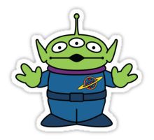 a cartoon character with an alien like face and hands in front of him, wearing a space suit