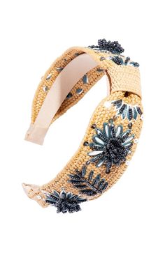 The L. Erickson Santorini Beaded Straw Headband is a quintessential summer hair accessory. This straw, top-knot headband features decorative flowers made of straw accents and beads. This accent piece is the perfect addition to your outfit! Whether you are looking for an on-the-go solution to hold those locks back at the beach or a polished hair style for the office, this is a great addition to your ensembleProduct Features:- Imported by L. Erickson- Great for all hair types- Quick and easy styli Knotted Headwrap, Summer Hair Accessories, Designer Runway, Polished Hair, Comfortable Headbands, Star Headband, Leather Headbands, Padded Headband, Top Knot Headbands