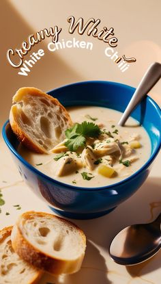 🥝 Modern Twist Family-Style Tasty Creamy White Chicken Chili Baked Chicken Wings Oven, Crispy Oven Baked Chicken, Creamy White Chicken Chili, Baked Chicken Wings, White Chicken Chili, Fool Proof Recipes, White Chicken, Seasonal Ingredients, Aromatic Herbs