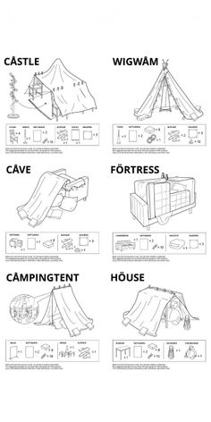 the instructions for how to set up a tent in an rv park or camping area