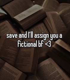 some books stacked on top of each other with the words save and i'll assist you