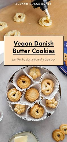 vegan danish butter cookies just like the classic from the blue box