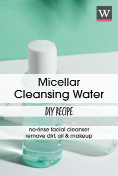 How To Make Micellar Water, Homemade Micellar Water, Diy Micellar Water Recipe, Diy Micellar Water, Diy Cleansing Oil, Diy Cleanser, Homemade Makeup Remover, Bottles Design, Haut Routine