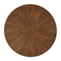 a round wooden table top on a white background