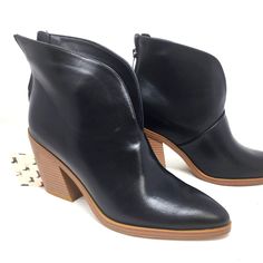 Trendy Black Ankle Booties Women's Pointed Toe Block Heel Boots. New Without Box. Appr 3 Inch Heel. Size 8 Step Up Your Style With These Fashionable Black Ankle Booties, Designed For The Modern Woman. Featuring A Pointed Toe And Sleek Block Heel, These Versatile Boots Add A Chic Edge To Any Outfit. The Easy Back Zip Closure Ensures A Comfortable Fit, While The Sturdy Heel Provides Stability For All-Day Wear. Perfect For Pairing With Jeans, Dresses, Or Skirts, These Boots Are A Must-Have For Any Soft Shoes, Black Ankle Booties, Block Heel Boots, 3 Inch Heels, Heel Boots, Black Ankle Boots, Soft Black, Ankle Booties, Step Up