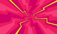 an abstract pink and yellow background with lines coming out of the center to form a starburst