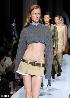 Low Rise Skirt, Design Inspo, Paris Fashion, Runway Fashion, Miu Miu, Paris Fashion Week, Number One, Low Rise, Mini Skirt