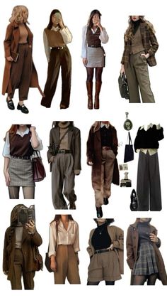 Academia Aesthetic Outfit, Dark Academia Outfits, Dark Academia Outfit, Academia Clothes, Academia Style, Outfit Chic, Trendy Fall Outfits, 가을 패션, Autumn Outfit