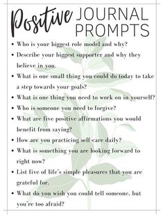 Positive Journal Prompts, Positive Journal, How To Bullet Journal, 5am Club, Spiritual Journals, Self Care Bullet Journal