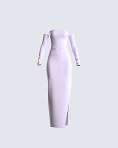 Dance in a field of flowers with this elegant, purple maxi 💫 Lilacs have nothing on your beauty 💜 Lilac Set Outfit, Finesse Dress, Purple Dress Outfit, Lavender Purple Dress, Purple Dress Long, Purple And White Dress, Long Purple Dress, Purple Clothes, Dress Png