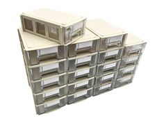 PRICES MAY VARY. 【Innovative modular and stackable design】Each drawer is designed as a separate module. Each drawer has slots on the left and right, top and bottom. This design allows each drawer to be assembled and combined freely. You can assemble drawers units according to your site and usage habits. 【Dimension】External size of each box: 5.5x3.5x1.6 inch(14×9×4 cm). Drawer inner size:5.1x3.1x1.4 inch(13×7.8×3.6 cm). 【Perfect to storage and organize for small parts 】these storage containers ar Small Parts Storage, Stackable Storage Boxes, Plastic Drawer Organizer, Plastic Organizer, Craft Room Design, Organize Drawers, Stackable Storage, Metal Art Sculpture, Drawer Unit