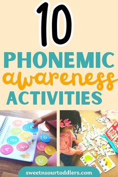 the top ten phonemic awareness activities for toddlers to play with and learn how to use them