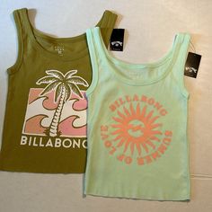 Nwt Price Includes Shipping Grab Your Board And Hit The Waves Every Time You Slip Into The Soft Cotton Of These Fitted Tanks Emblazoned With Dreamy Pastel Graphics Cropped Raw Hem 100% Cotton Green Cotton Tank Top For Beach Season, Pogue Life Outfits, Nike Winter Jackets, Beachy Clothes, Affordable Boho, Silly Clothes, Beachy Outfits, Surfer Style, Casual Preppy Outfits