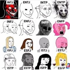 Mbti Chart, Enfp And Infj, Napoleon Complex, Mbti Charts, Strange People, Family Guy Funny Moments, Mbti Test