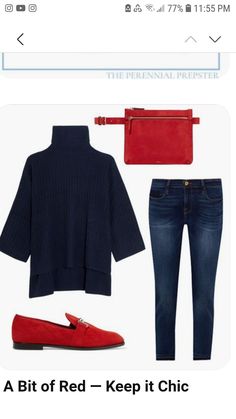 Winter Weekend Outfit, Red Jeans Outfit, How To Have Style, Winter Weekend, Mode Tips, Red Jeans, Red A, Fashion Capsule, Nice Style