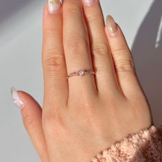 📌 Please Note: When adjusting the ring, please squeeze or expand the ring body slowly and gently. 💎 Materials: 14k Rose Gold Electroplated - more durable than regular platings Cubic Zirconia 📐 Size: Adjustable Open Design - Size 5+ Dainty Rose Gold Cubic Zirconia Crystal Ring, Dainty Rose Gold Crystal Ring With Cubic Zirconia, Rose Gold Dainty Crystal Ring With Cubic Zirconia, Delicate Rose Gold Cubic Zirconia Crystal Ring, Dainty Rose Gold Cubic Zirconia Midi Rings, Dainty Rose Gold Cubic Zirconia Birthstone Ring, Rose Gold Cubic Zirconia Flower Promise Ring, Delicate Rose Gold Diamond Ring Gift, Adjustable Cubic Zirconia Flower Ring For Promise