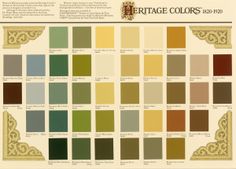 an image of a color chart with different colors on the page and below it, there is