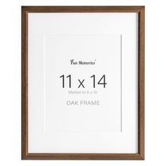 PRICES MAY VARY. AUTHENTIC SOLID OAK WOOD FRAME - Made of high-quality 100% solid oak wood, this 11x14 picture frame shows the natural wood grains on this real oak wood picture frame with an authentic look. This poster frame comes with 1.2mm thick ivory color mat for a more classic appearance, and 11x14 picture frame can be matted to 8x10 DURABLE AND SCRATCH-RESISTANT - This solid oak picture frame comes with a sturdy plexiglass (clear and protective polystyrene sheet) front cover, which is not 11x14 Picture Frame, Oak Picture Frames, Wood Poster, Wall Art Photo, Memory Pictures, Poster Frames, Matting Pictures, Fun Memories, Wall Photo