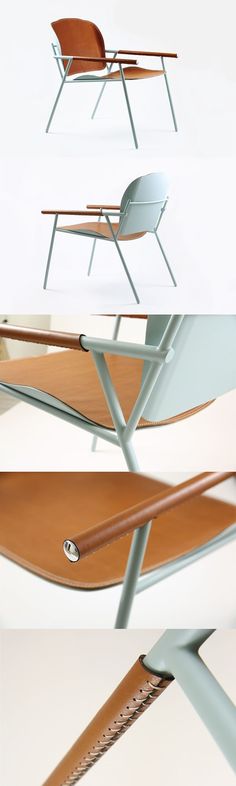 three different views of the same chair and table