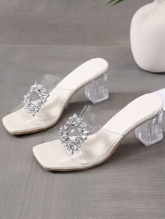 Transparent High Heels, Elegant Shoes Heels, Bridal Sandals