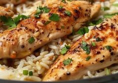 Chicken with Garlic Parmesan Rice – easy recipes life Creamy Cheesy Rice, Rice Easy Recipes, Creamy Parmesan Rice, Garlic Parmesan Rice, Parmesan Rice, Slow Cooker Sloppy Joes, Delicious Lemon Cake, Chicken With Garlic, Cheesy Rice