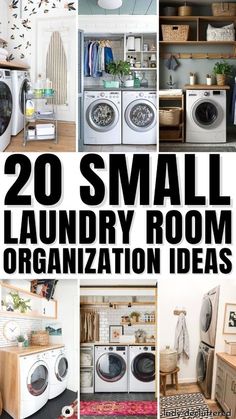 small laundry room organization ideas that are easy to do