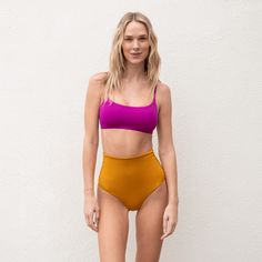 For pool days, or all the days. Is it a swim top? Is it a surf top? Is it a sports bra? Is it the best ever? Yes to all of the above. Insanely Comfortable Fit ™ Scoop front, medium coverage bikini top Built for small busts, A-C cup Find your size with our Fit Guide Compare to other styles here Need help finding the right suit? Got fit questions? Good news, we’re here - book a 1-on-1 virtual appointment with an LOF Concierge or email us at sos@leftonfriday.com. Designed in Vancouver, Canada. Made Athleisure Color Block Swimwear For Beach, Seamless Athleisure Swimwear For Beach, Athleisure Sports Bra For Poolside And Beach Season, Beachwear Triangle Top Sports Bra For Poolside, Sporty Tankini For Sunbathing Beach Season, Beachwear Sports Bra Triangle Top For Poolside, Sporty Tankini For Sunbathing During Beach Season, Summer Beachwear Sports Bra For Pool, Sporty Bra Friendly Swimwear For Sunbathing