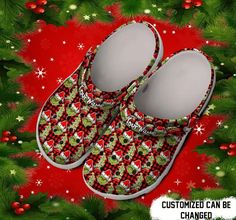 Get your product: Custom Name Black & Red Tartan The Grinch Christmas Gift Clogs Shoes #L
1. PRODUCT INFORMATION:

Incredibly light and fun to wear.
Water-friendly and buoyant; weighs only ounces.
Ventilation ports add breathability and help shed water and debris.
Easy to clean and quick to dry.
Upper: Croslite.
Lining: Croslite.
Sole: Croslite.
2. SIZE CHART:
3. RETURN:
We will gladly issue you a replacement item or issue a refund back to your original form of payment for any of the following r Crocs Ideas, Red Clogs, The Grinch Christmas, Black Clogs, Versatile Shoes, Clog Shoes, Crocs Classic Clogs, Wooden Shoes, Black Christmas