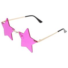 Pink Star Glasses, Hawaiian Sunglasses, Star Shaped Glasses, Alien Glasses, Creative Sunglasses, Dripping Heart, Frameless Glasses, Sunglasses Funny, Star Sunglasses