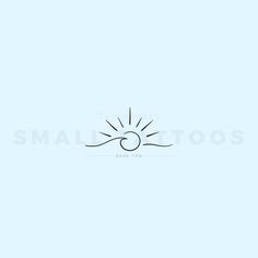 the logo for smalltoos is shown on a light blue background with black lettering