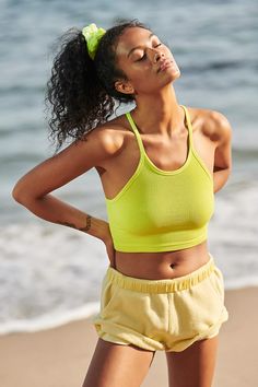 Happiness Runs Crop | Free People Happiness Runs Crop, Free People Activewear, Free People Store, Neon Coral, Star Top, Fitness Studio, Top Trending, Free People Movement, Fp Movement