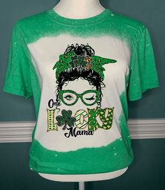 St Patricks Day shirt women, St Patricks Day One Lucky Mama tshirt, Womens St Pattys Day Shirt, Youth St Patricks Day Sweatshirt Celebrate St Patricks Day in this soft comfortable tshirt. Shirts are made of high-quality sublimation ink. This is not vinyl. Due to the bleaching process no two shirts will be exactly alike. Please feel free to send a message if you have any questions. St Patricks Day Shirts, Mama Tshirts, St Patricks Day Shirt, St Patrick Day Shirts, Sublimation Ink, St Pattys, St Pattys Day, Shirt Women, St Patricks