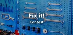 there are many tools on the wall in this room that says fix it contest contest contest contest contest contest contest contest contest contest contest contest contest contest contest contest contest