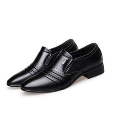 Material: RubberStyle: Soft Leather, Mature, Business BreathableType: Slip-On, Solid, Oxfords, Flats, Fashion Heel Shoes, LoafersMaterial: PUToe Shape: Pointed Toe Spring Black Pointed Toe Dress Shoes, Black Pointed Toe Dress Shoes For Summer, Fitted Black Dress Shoes For Business Casual, Black Formal Dress Shoes For Spring, Black Fitted Dress Shoes For Office, Fitted Black Dress Shoes For Office, Elegant Black Summer Dress Shoes, Elegant Black Dress Shoes For Summer, Elegant Black Dress Shoes For Spring