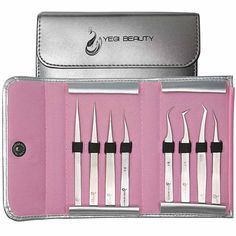 Your tweezer set is one of your most important tools. Using a high-quality lash tweezer set empowers you to deliver amazing work so your clients keep coming back (and referring new clients). Use the best application tools for the best results! YEGI 8 PIECE SET FOR CLASSIC AND VOLUME EYELASH EXTENSIONS INCLUDES: Yegi's G-7, Y-2, Y-6, G-8, F-1, G-10, S-1, L-2 and Yegi Tweezer Case Other tweezer set options: YEGI 5 PIECE SET FOR CLASSIC EYELASH EXTENSIONS YEGI 5 PIECE SET FOR VOLUME EYELASH EXTENSI Classic Eyelash Extensions, Lash Extension Training, Volume Eyelash Extensions, New Clients, F 1, Lash Extensions, Eyelash Extensions, Eyelashes, Lashes