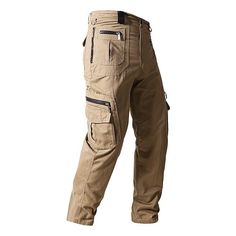 Season:Autumn / Fall,Spring   Fall,Winter; Fabric:100% Cotton; Gender:Men's; Style:Stylish; Occasion:Daily; Details:Only pants; Fit Type:Relaxed Fit; Function:Outdoor; Waistline:Mid Waist; Pattern:Solid Color; Design:Zipper Pocket,Multi Pocket,Straight Leg; Pants Type:Cargo Pants,Cargo Trousers,Tactical Pants,Work Pants; Fly Type:Zipper; Front page:FF; Listing Date:08/18/2022; Production mode:Self-produce; Hips:null; Length:null; Waist:null; Fit US Size:null; Fit UK Size:null; Fit EU Size:null; Moda Safari, Cargo Pants Style, Cargo Work Pants, Tactical Cargo Pants, Cotton Cargo Pants, Military Pants, Men Trousers, Tactical Pants, Work Trousers