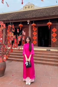 Very elegant design Chic Pink Dress For Festive Occasions, Chic Pink Dresses For Festive Occasions, Pink Ao Dai For Evening Spring Events, Spring Evening Pink Ao Dai, Festive Pink Ao Dai For Formal Occasions, Pink Long Sleeve Ao Dai For Party, Sugar Land, Ao Dai, Dress Clothes For Women